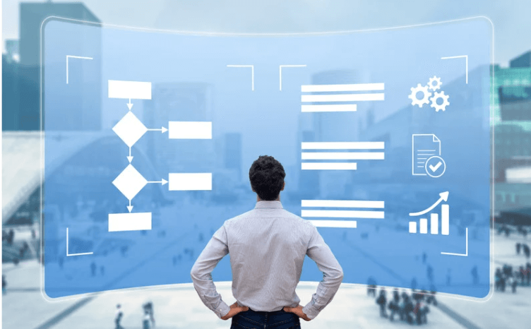 Image showing Visualization of selecting Selecting the right outsourcing partner