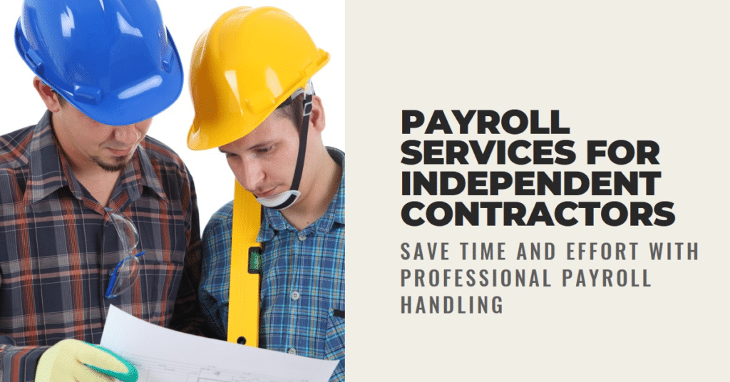 Payroll services for independent contractors